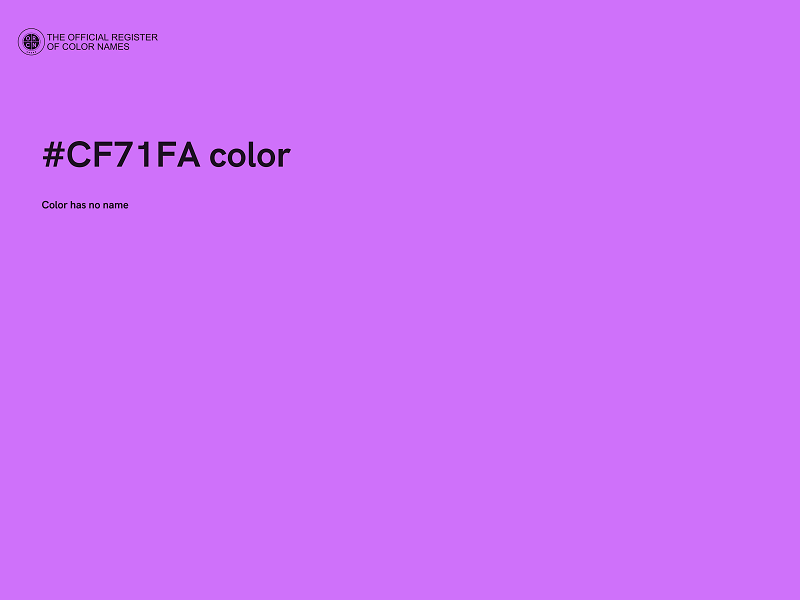 #CF71FA color image