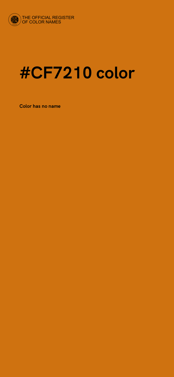 #CF7210 color image