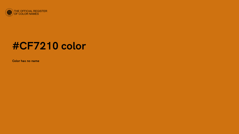 #CF7210 color image