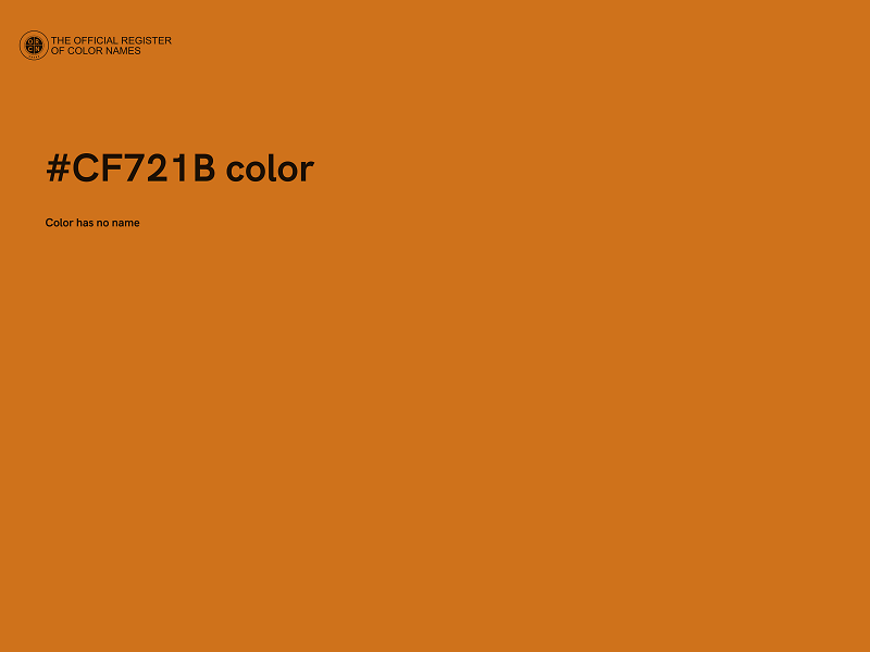 #CF721B color image