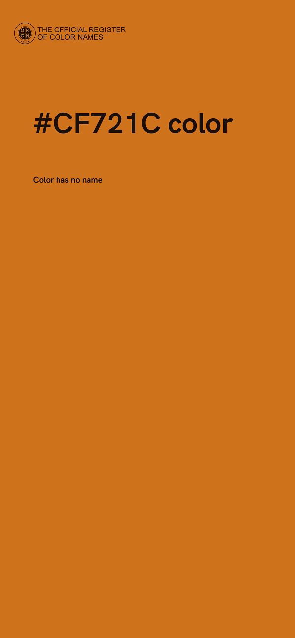 #CF721C color image