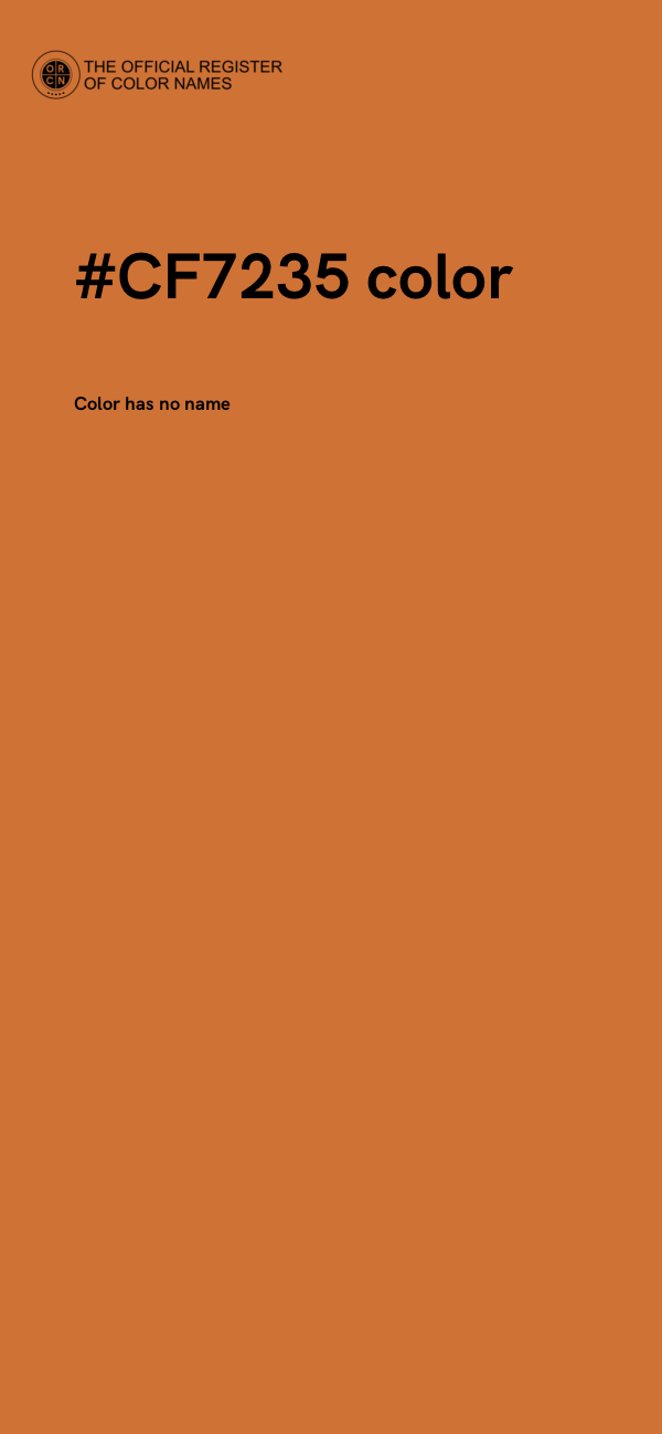 #CF7235 color image