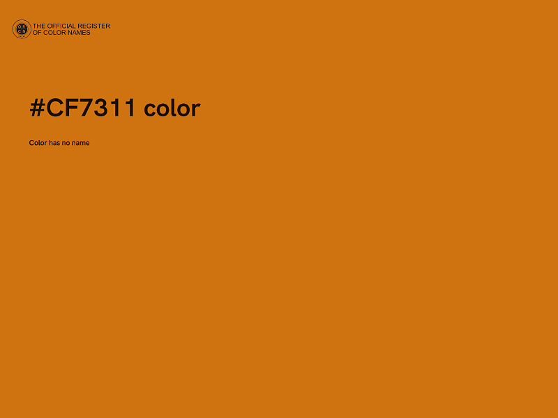 #CF7311 color image