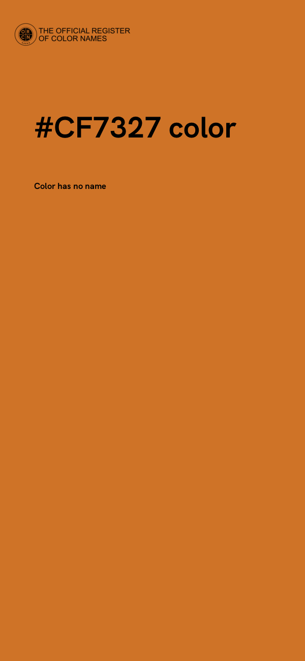 #CF7327 color image