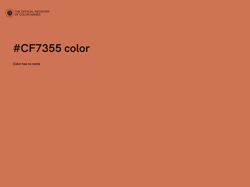 #CF7355 color image