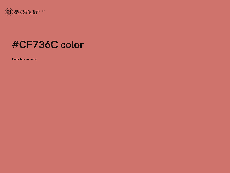 #CF736C color image