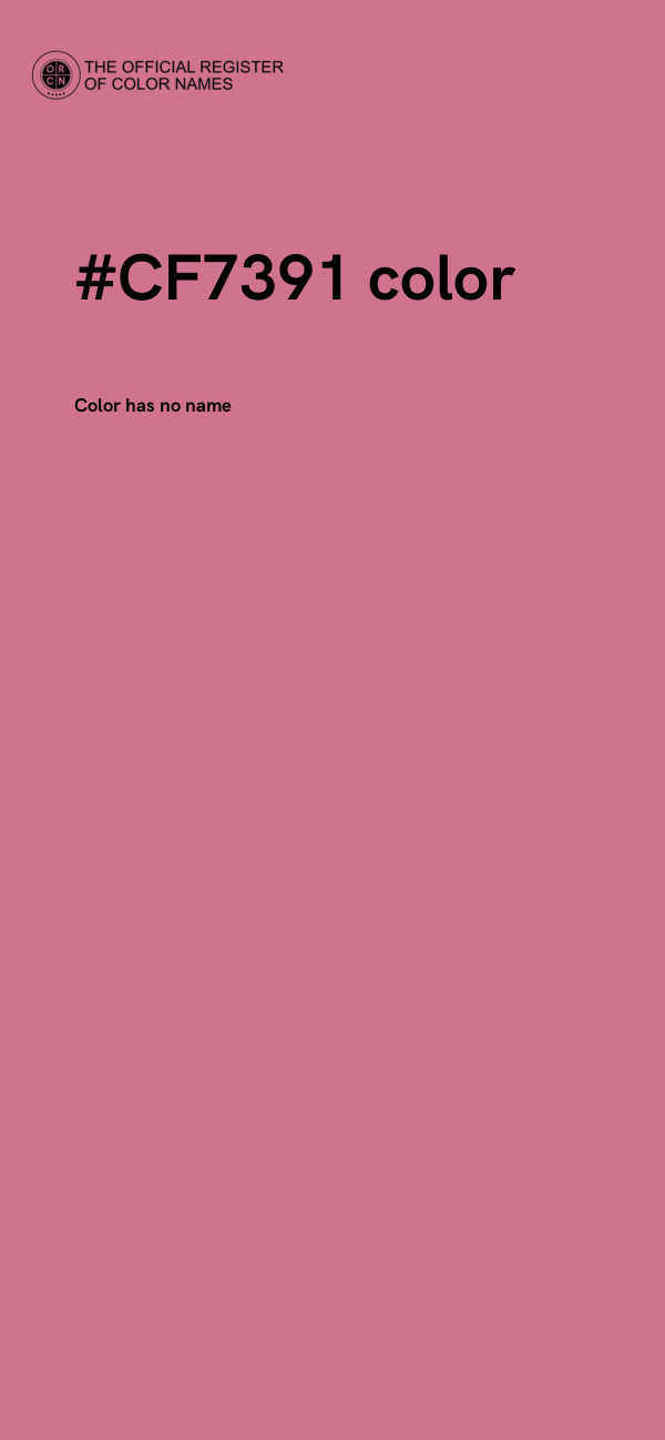 #CF7391 color image