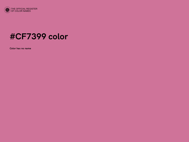#CF7399 color image