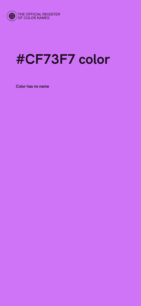 #CF73F7 color image