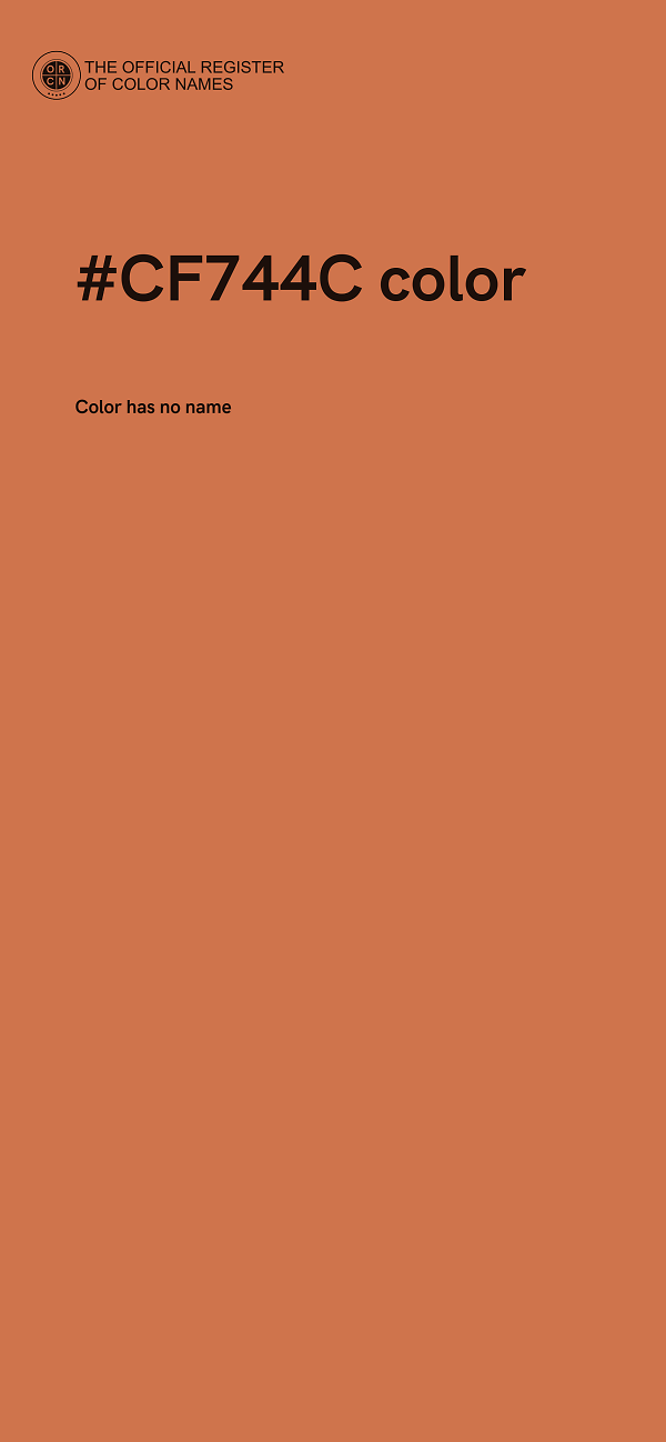 #CF744C color image