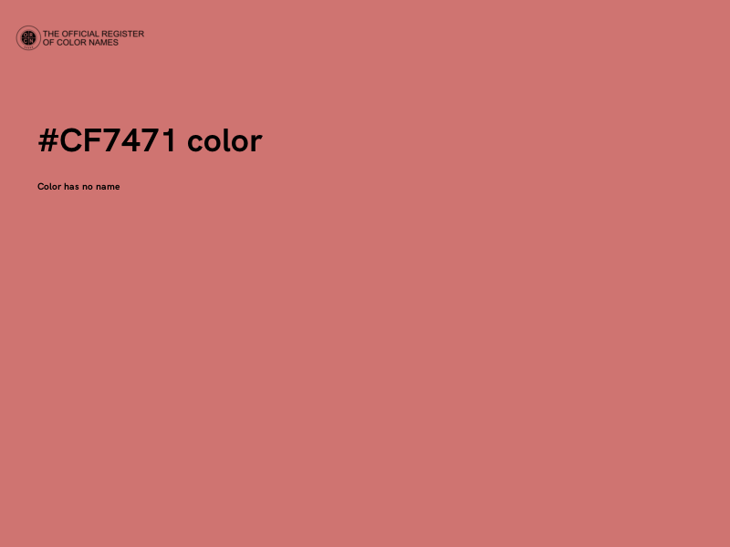 #CF7471 color image