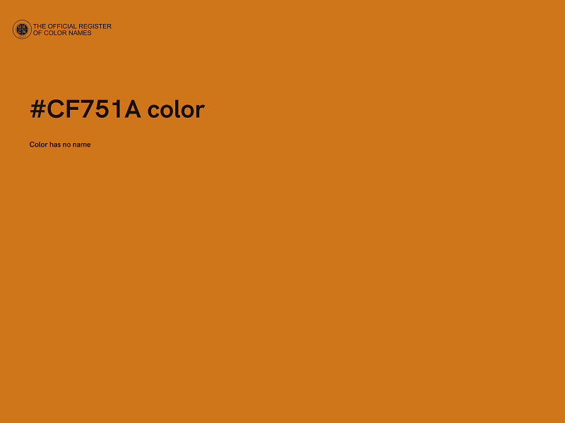 #CF751A color image
