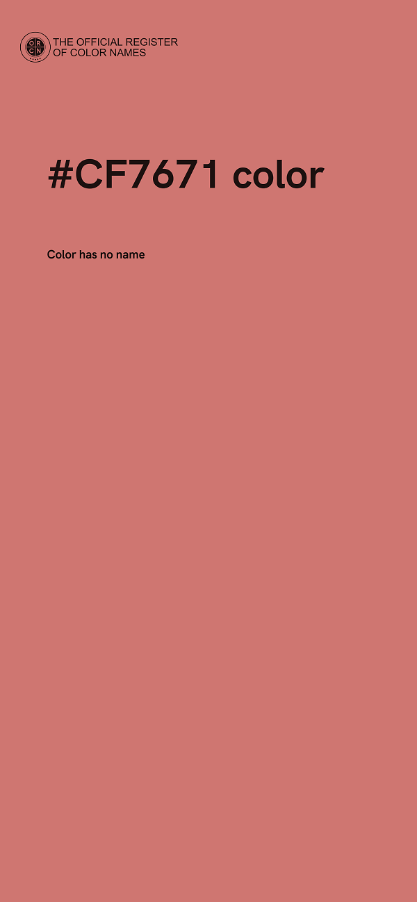 #CF7671 color image