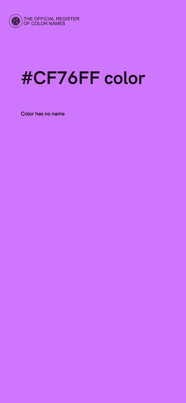 #CF76FF color image