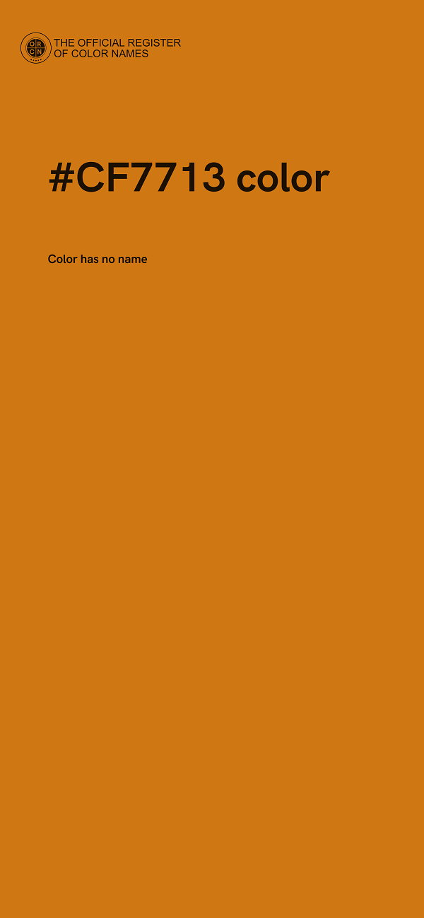 #CF7713 color image