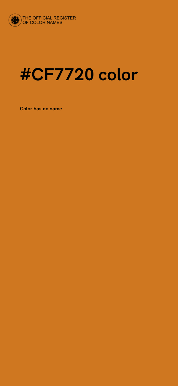 #CF7720 color image