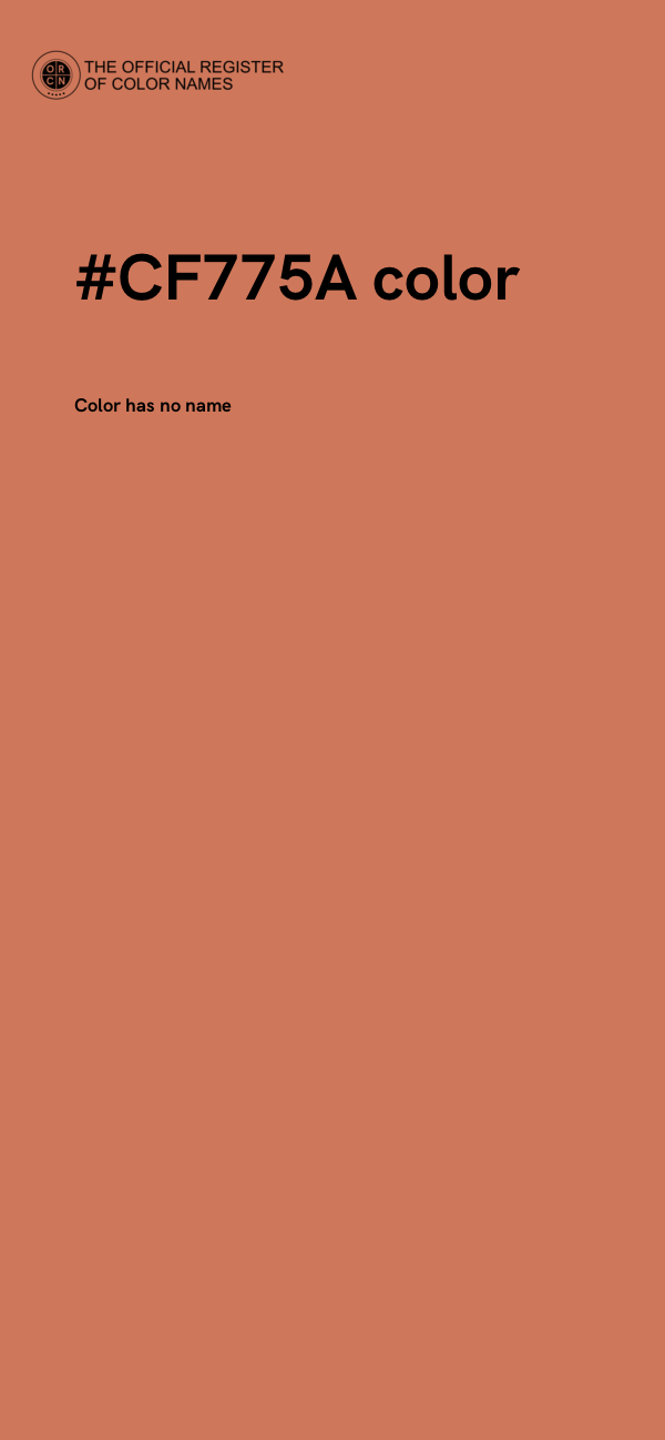 #CF775A color image