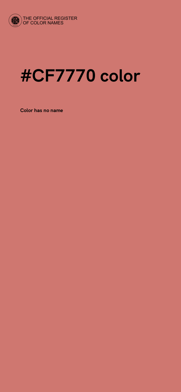 #CF7770 color image