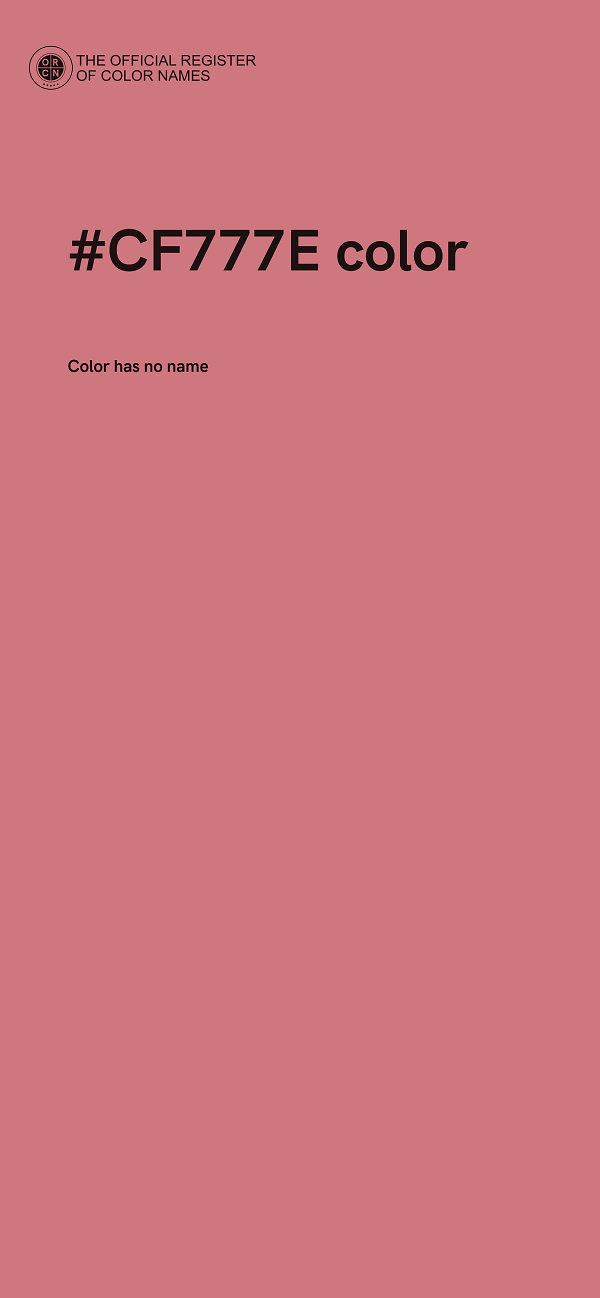 #CF777E color image