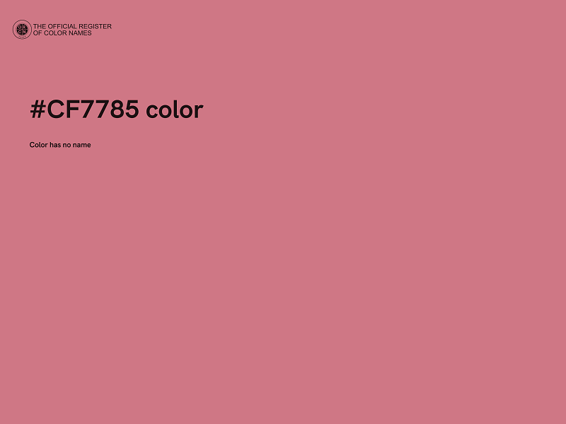 #CF7785 color image