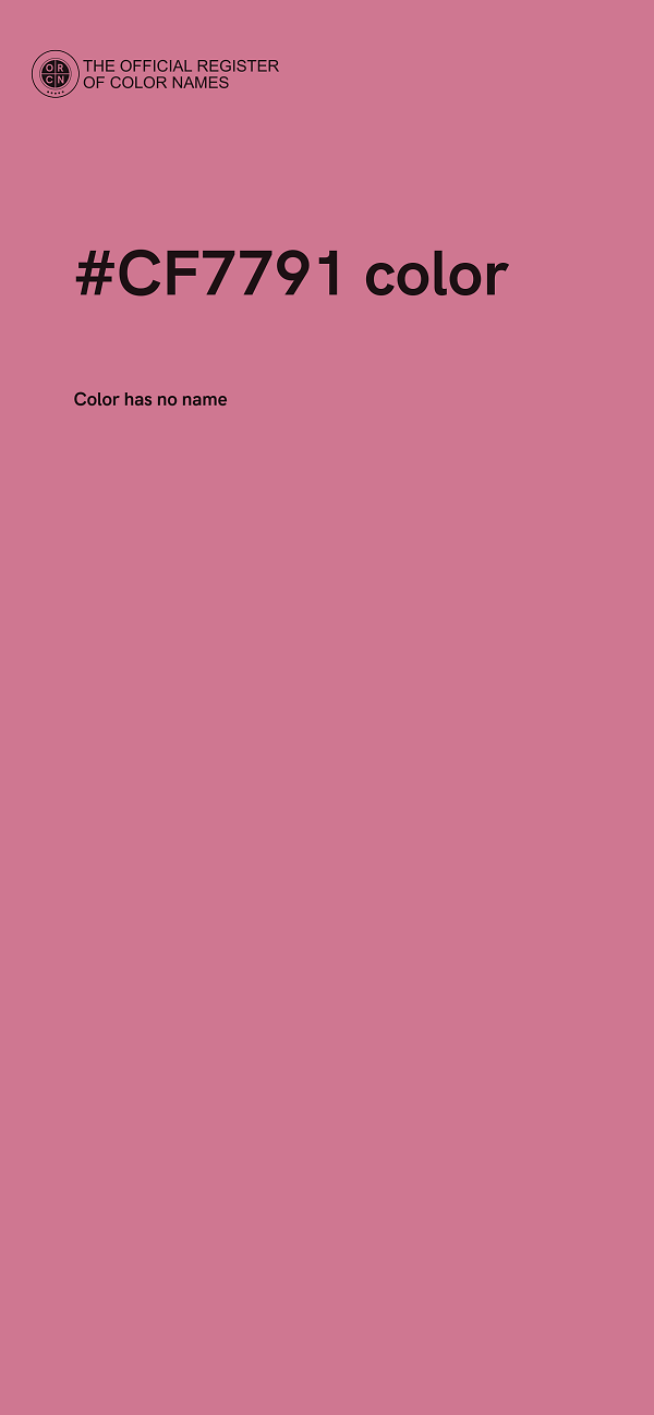 #CF7791 color image