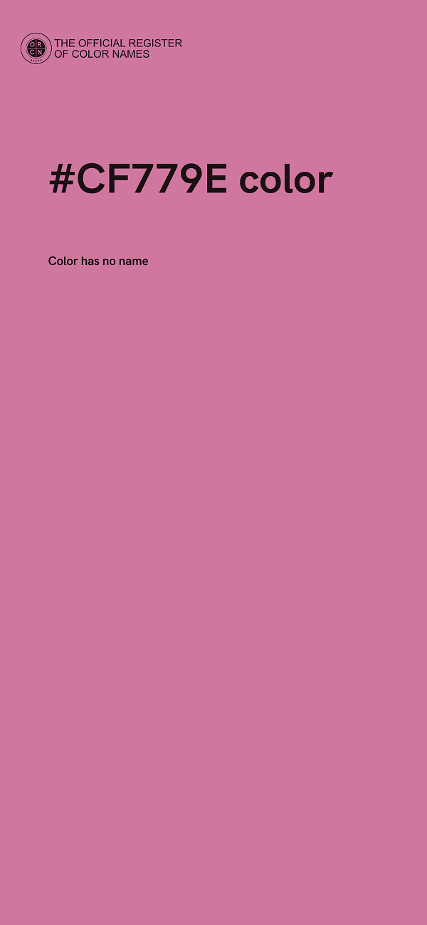 #CF779E color image