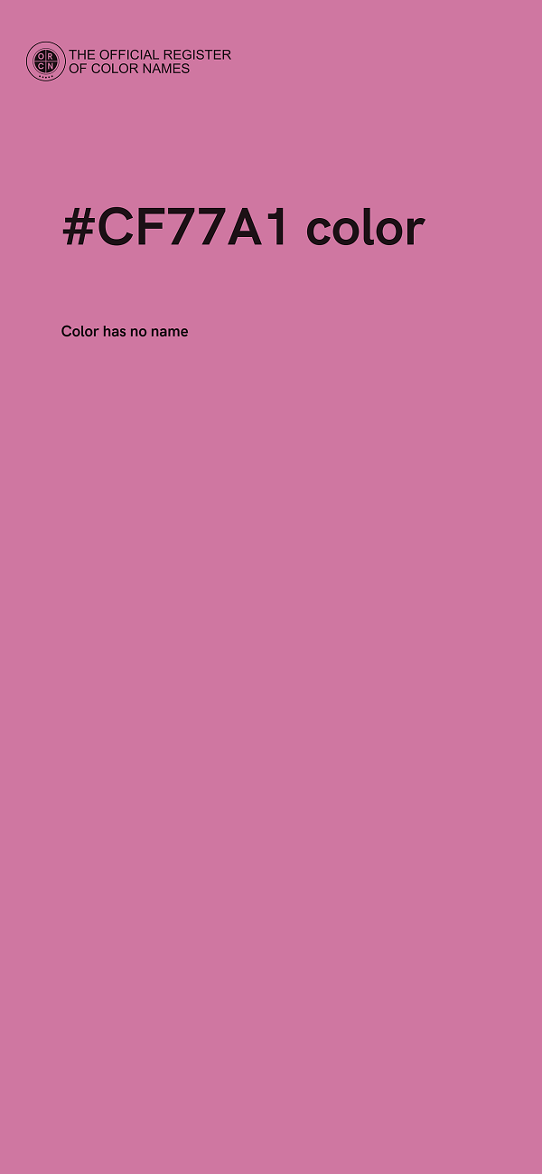 #CF77A1 color image