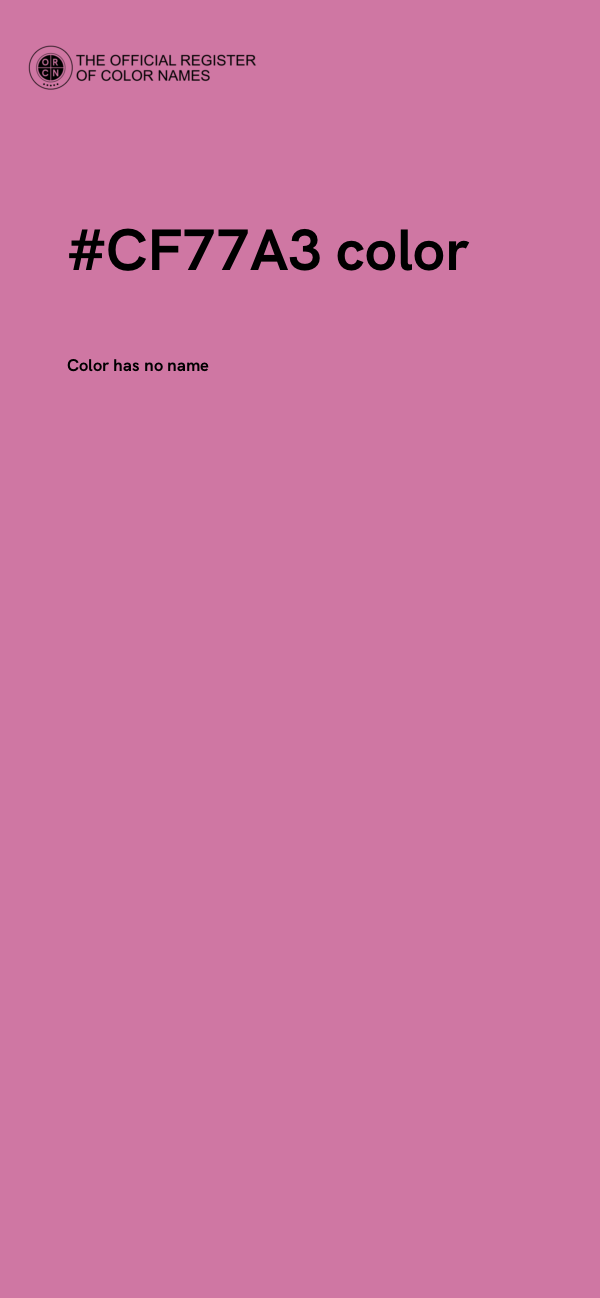 #CF77A3 color image