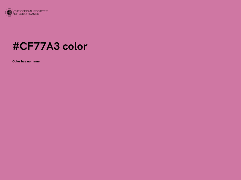 #CF77A3 color image