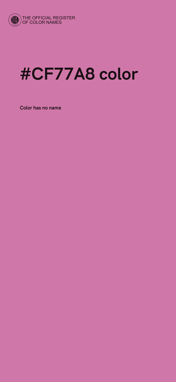 #CF77A8 color image