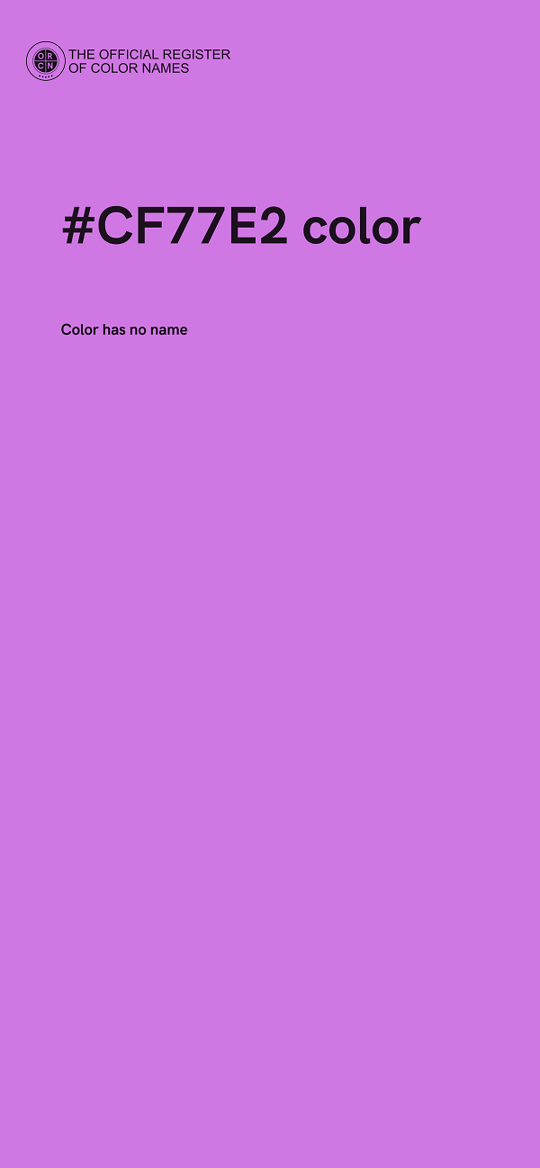 #CF77E2 color image