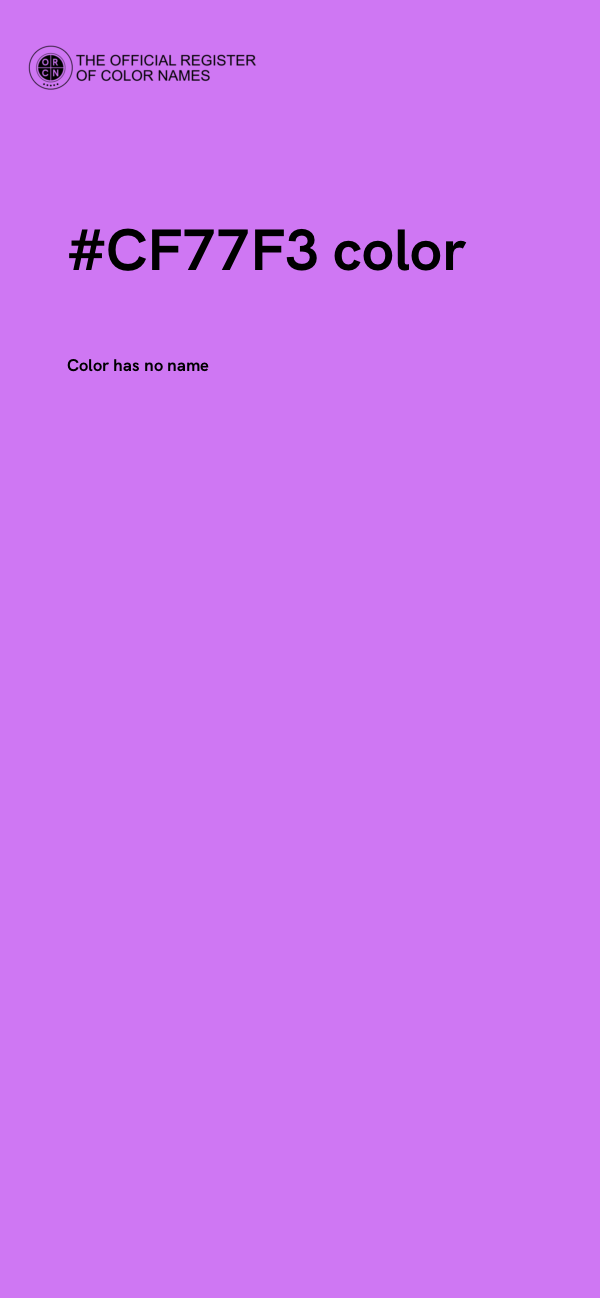 #CF77F3 color image