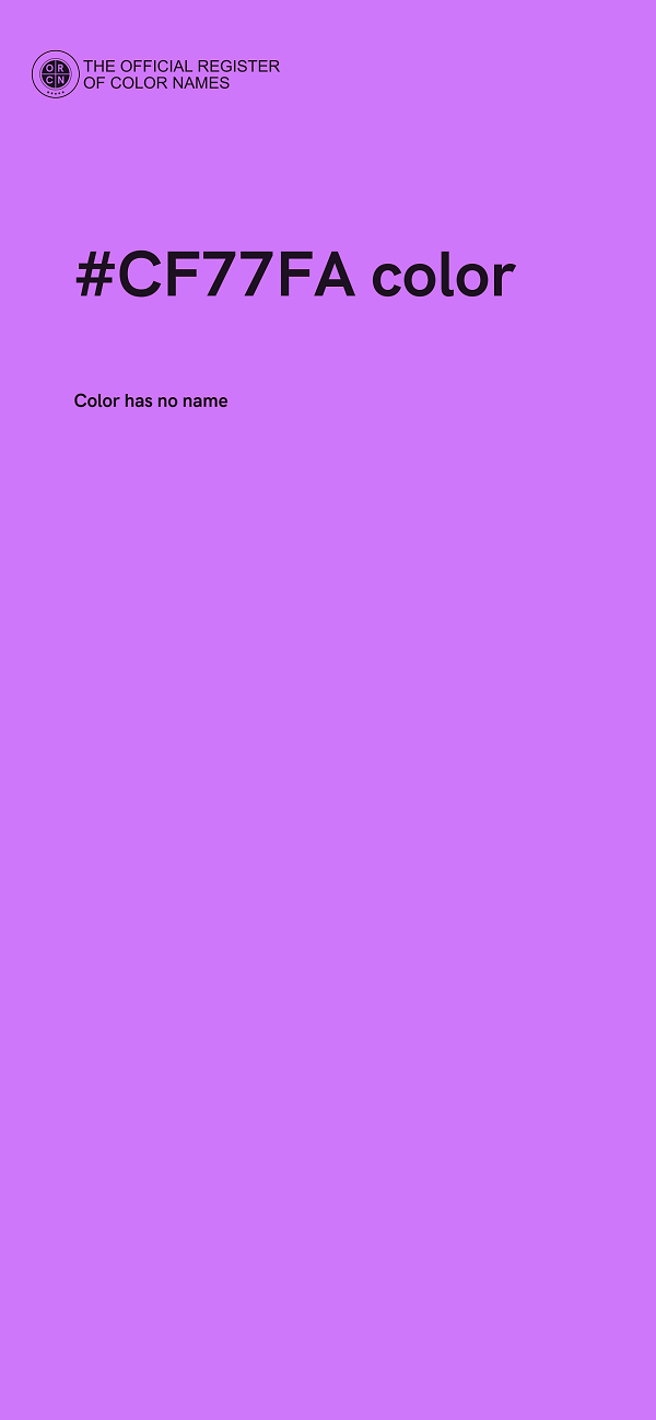 #CF77FA color image