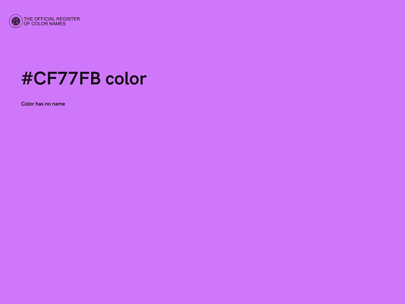 #CF77FB color image