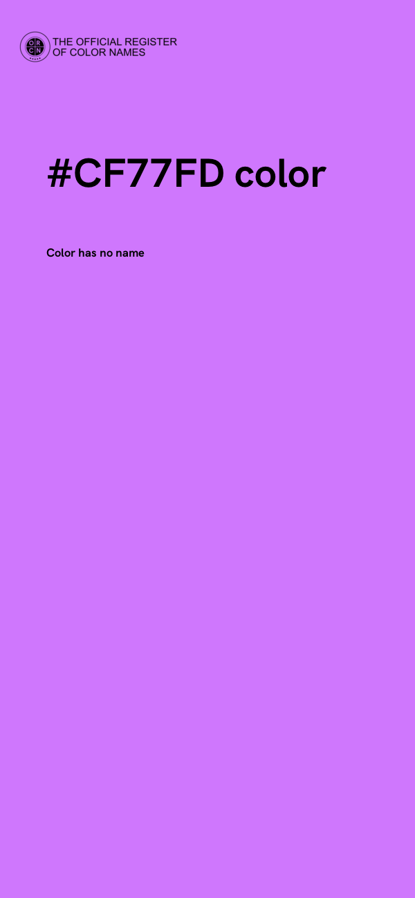 #CF77FD color image