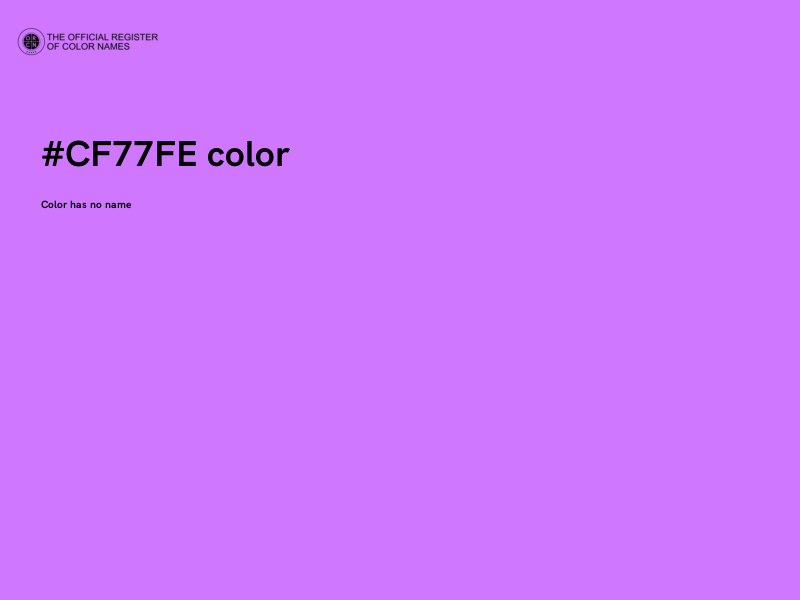 #CF77FE color image