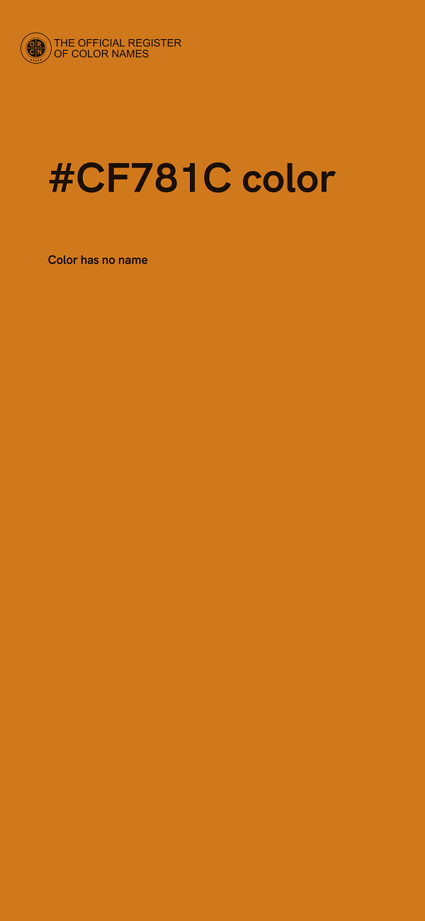 #CF781C color image