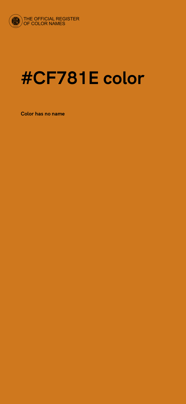 #CF781E color image