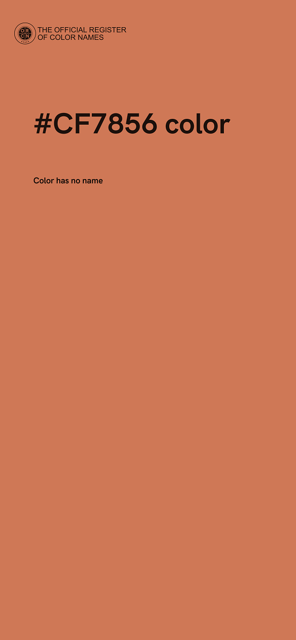 #CF7856 color image