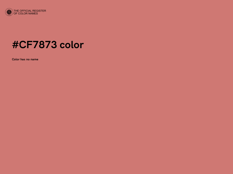 #CF7873 color image