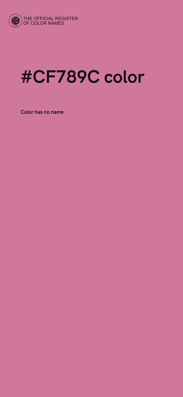 #CF789C color image