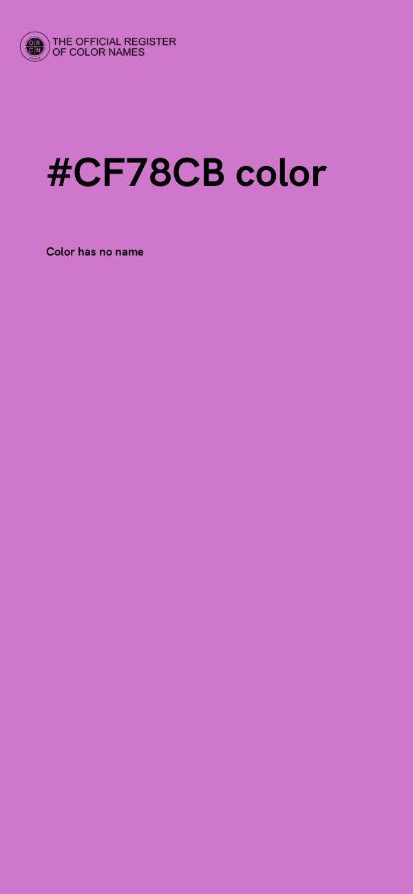 #CF78CB color image