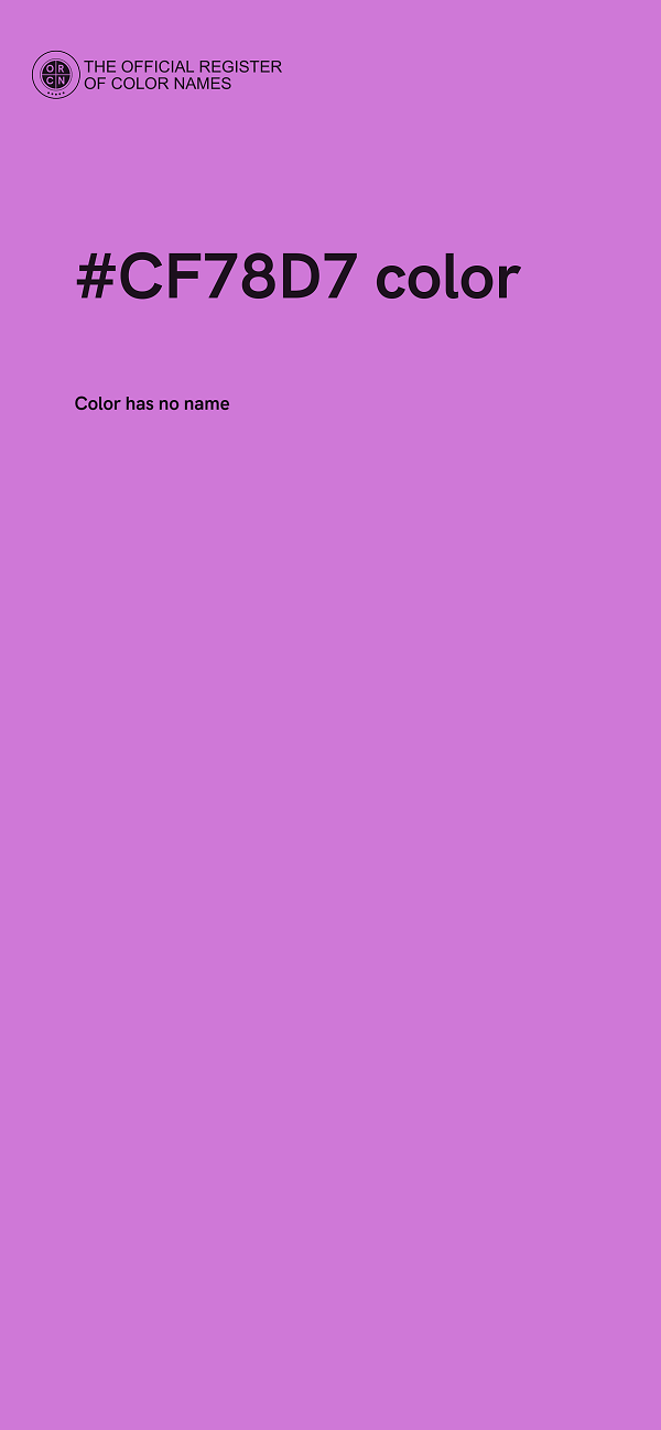 #CF78D7 color image