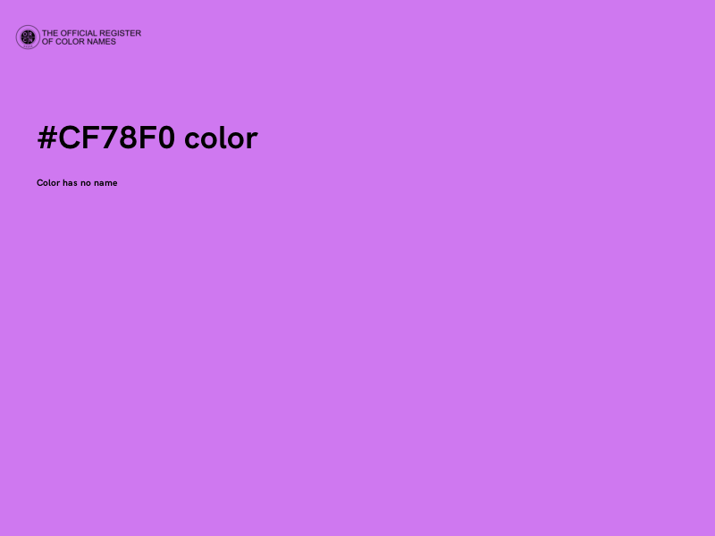 #CF78F0 color image