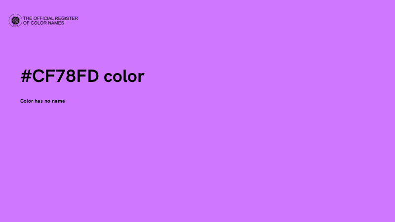 #CF78FD color image