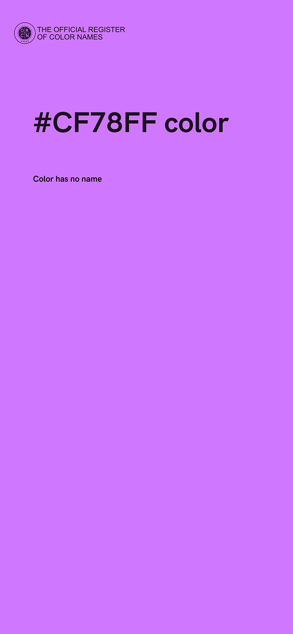 #CF78FF color image