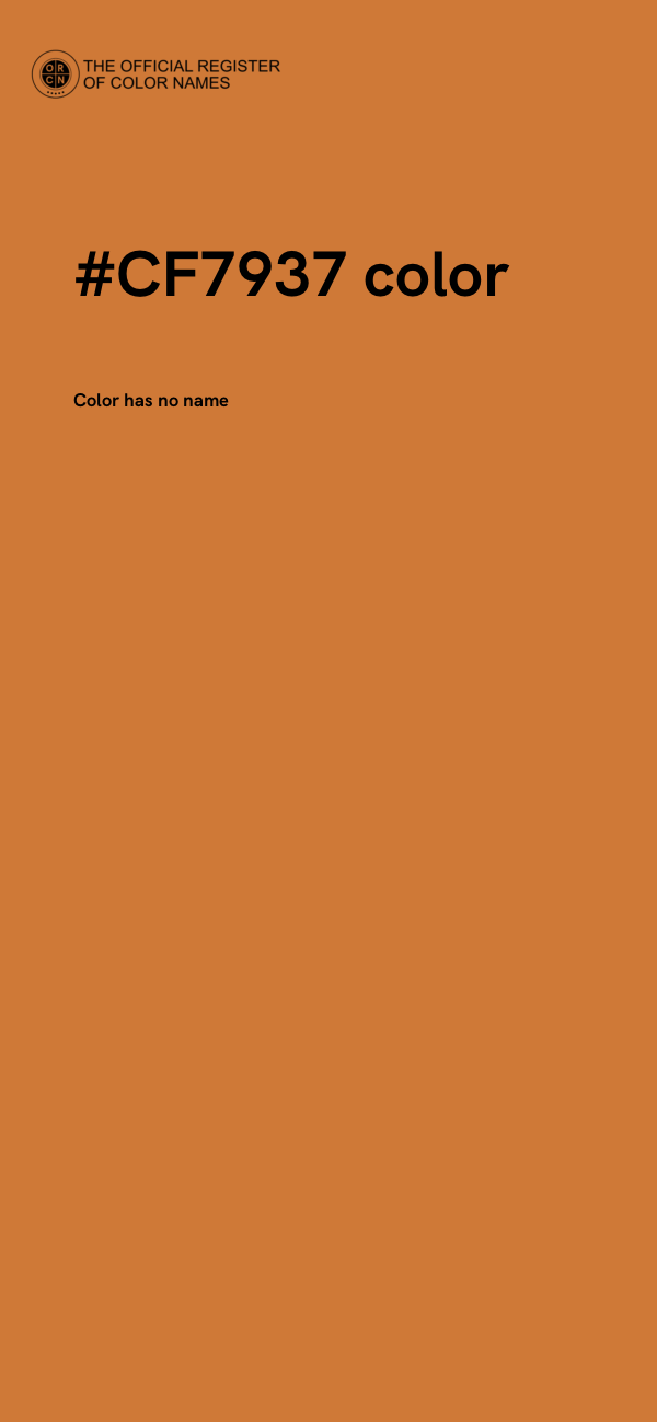 #CF7937 color image