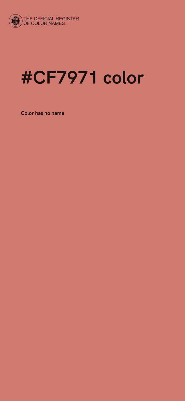 #CF7971 color image