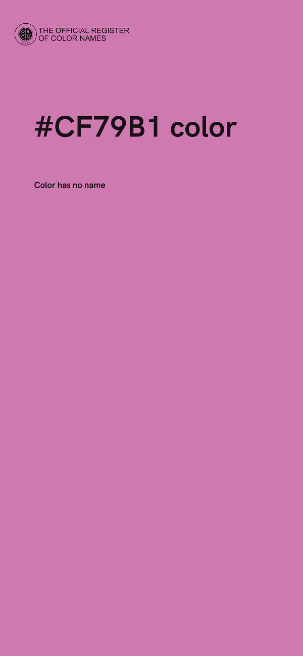 #CF79B1 color image