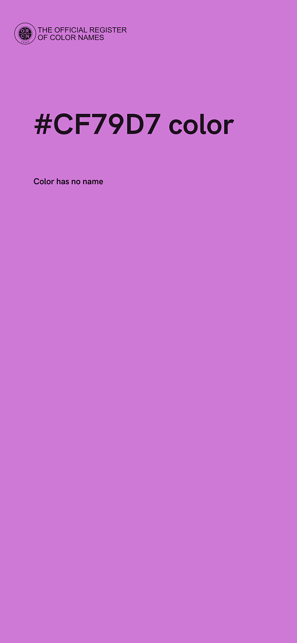 #CF79D7 color image